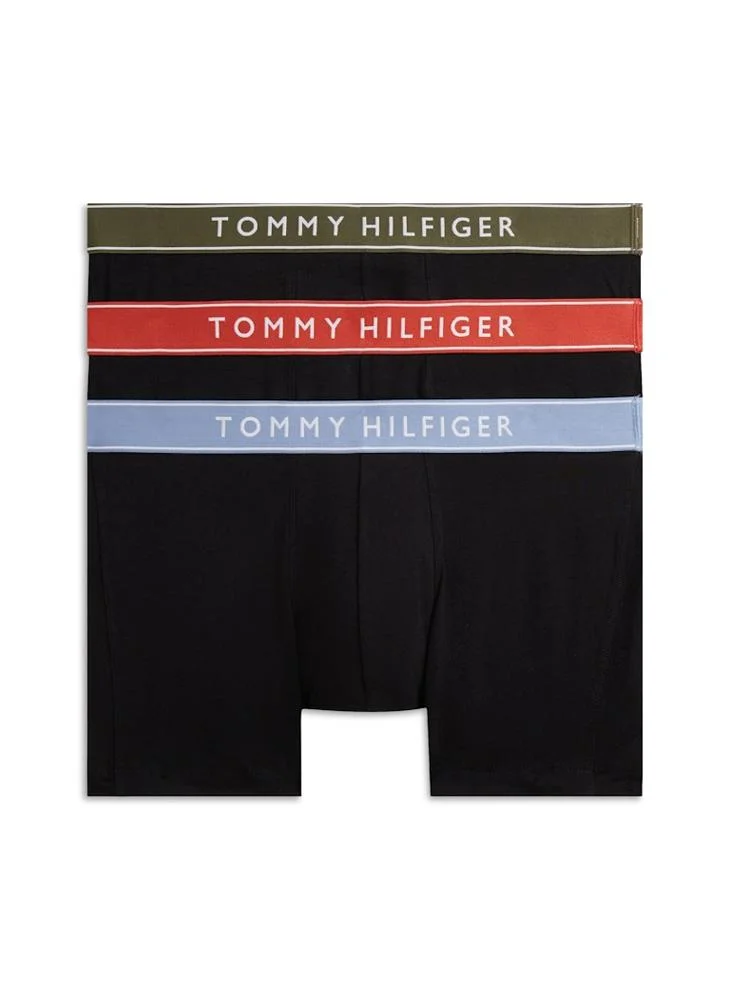 TOMMY HILFIGER 3-Pack Essential Logo Waistband Trunks
